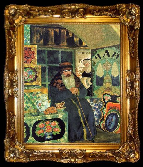 framed  Boris Kustodiev Merchant Chest Maker, ta009-2